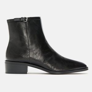 Zara Flat Ankle Boots Booties
